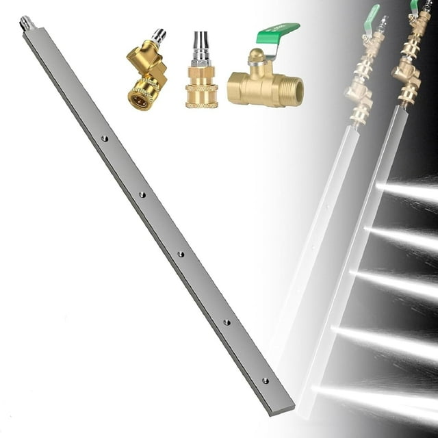 Baguette de Nettoyage de Radiateur, Outil de Nettoyage de Radiateur Portable 32 Pieds', Outil de Rinçage et de Nettoyage de Radiateur 4500 PSI, Outil de Nettoyeur Haute Pression pour Radiateurs Automobiles, Condenseurs, CVC et Engins Lourds (32 Po)