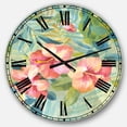 thumbnail image 1 of DesignArt Hibiscus Garden III Large Wall Clock, 1 of 2