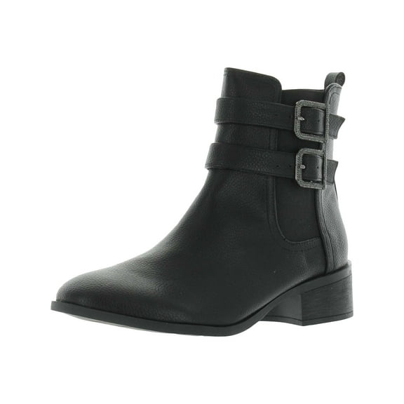 Kenneth Cole Reaction Womens Salt Biker Jewel Faux Leather Ankle Ankle Boots
