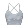 thumbnail image 5 of Sngxgn Womens Sports Bra Padded Low Impact Workout Yoga Bra(Grey,L), 5 of 5