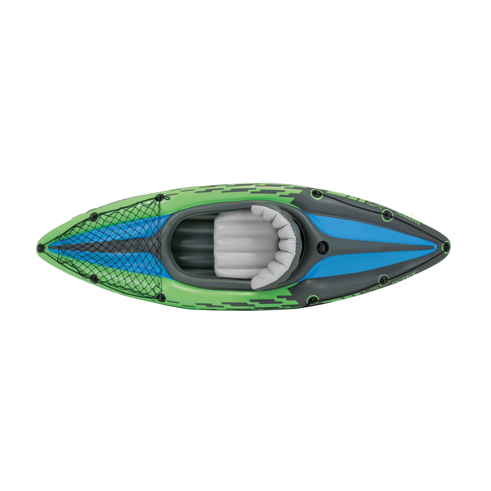 Open Box Intex K1 Inflatable Single Person Kayak Set and Accessory Kit w/ Pump