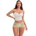 thumbnail image 4 of DARING DIVA Women's High-Waisted Extended Crotch Panties 3 Pcs XL Black, Yellow, Green, 4 of 6