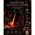 thumbnail image 7 of Dragon Bookshelf Nook Light, 3D Printed Fire-Breathing Fantasy Shelf Decor Book Lover Gift Halloween Shelf Display, 7 of 7