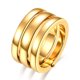 thumbnail image 1 of Anillo de acero inoxidable giratorio de tres colores con tres anillos y personalidad europea y americana Glaosling, 1 of 6
