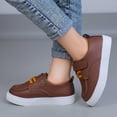 thumbnail image 6 of Purcolt Boys and Girls PU Leather Loafer Sneakers Comfort Casual Round Toe Boat Shoes Lightweight Slip On Walking Shoes with Single Strap Hook and Loop, 6 of 9