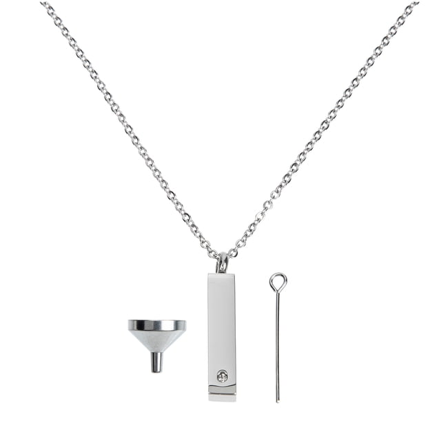 1 juego de collar de urna con cenizas de pelo de mascota, recuerdo para hombre, decoración para el cuello de cenizas para memorizar