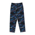 thumbnail image 4 of Xecao Blue Sports Car Women's Straight Lounge Pajama Pants: The Epitome of Relaxed Sleepwear, 4 of 9