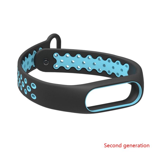 Reemplazo para Xiaomi MiBand2 TPU Pulsera Doble colores Reloj deportivo Pulsera Correa de muñeca Eigraketly PJ6876-04