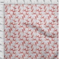 thumbnail image 4 of oneOone Cotton Jersey Red Fabric Floral Fabric For Sewing Printed Craft Fabric By The Yard 58 Inch Wide, 4 of 5