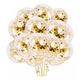 thumbnail image 1 of Globos Transparentes Con Confeti De Látex 50 pzs, Dorado, 1 of 5