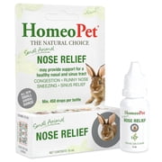 HomeoPet Small Animal NOSE RELIEF, Natural Nasal and Sinus Health Support Drops for Pets, 15 mL