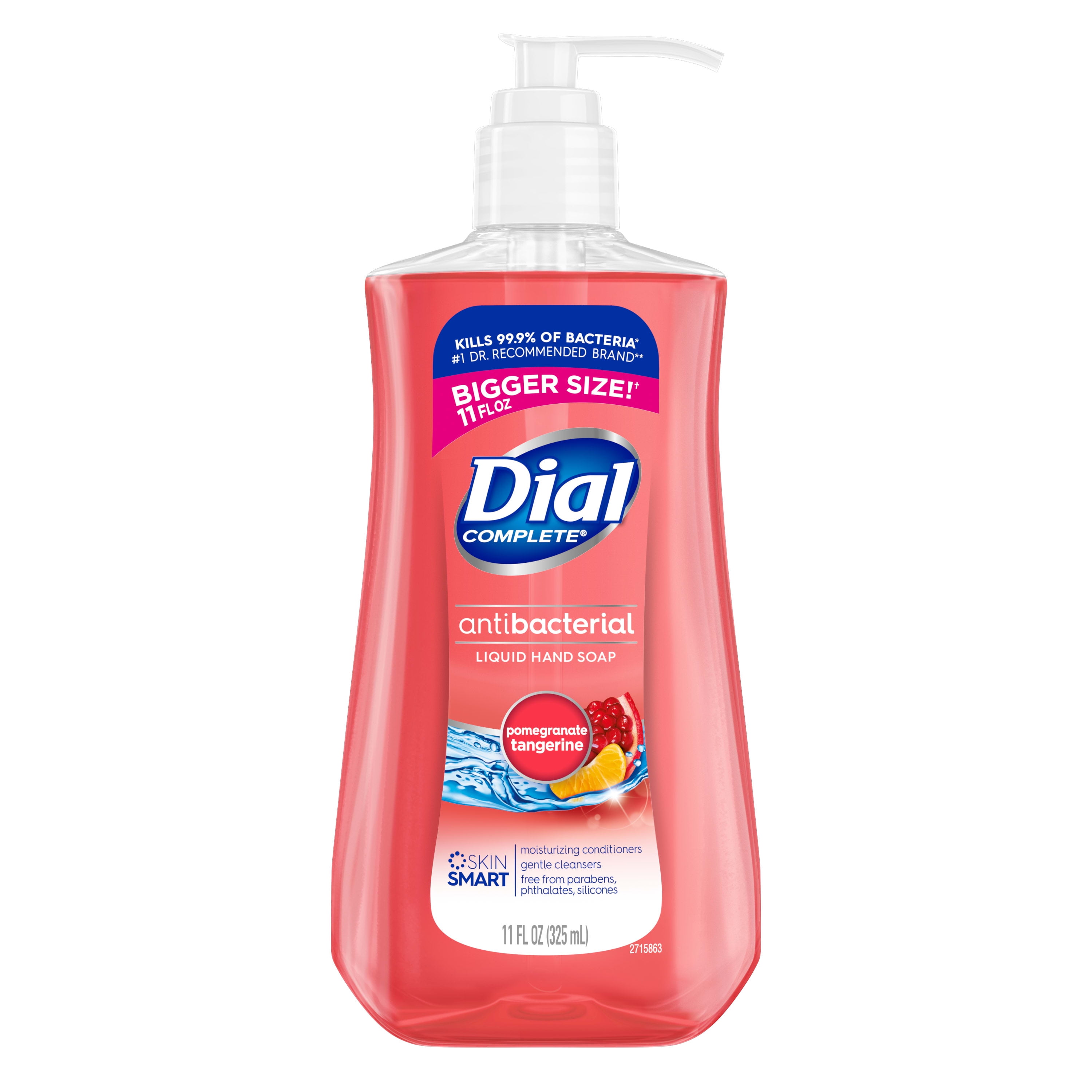 Dial Complete Antibacterial Liquid Hand Soap, Pomegranate Tangerine, 11 fl oz
