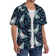 thumbnail image 2 of Fotbe Glowing Butterfly Camisa Estampada de Manga Corta para Hombre, Casual de Verano, Estilo Playero, Sin Arrugas-Small, 2 of 5
