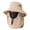 Khaki, variant on Sun Hat for Men Women, Breathable Adjustable Outdoor Uv Sun Protection Wide Brim Hat with Face Cover Neck Flap for Fishing Hiking Hats