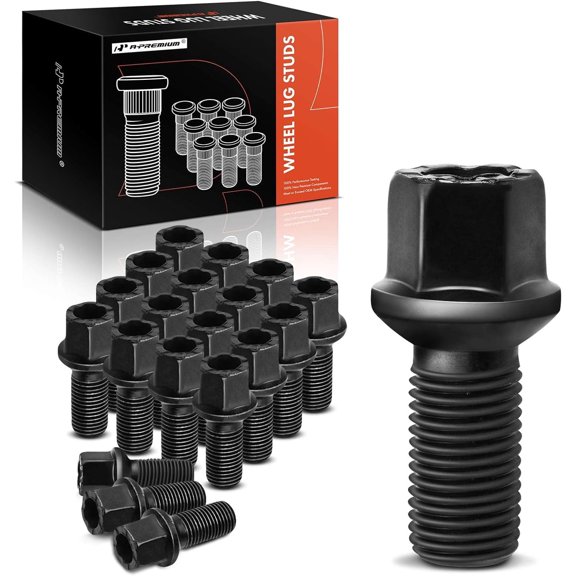A-Premium M14-1.50 Wheel Studs Compatible with Volkswagen Jetta Passat Golf Tiguan Beetle Audi A3 A4 A5 A6 A7 Quattro A8 Front and Rear Side 20-PC Set