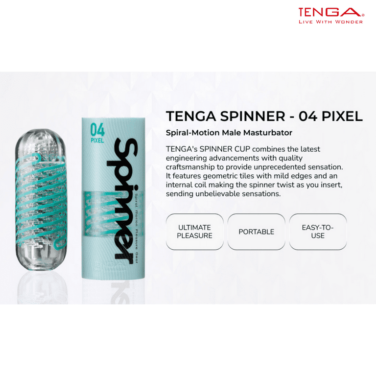 TENGA SPINNER 04 Pixel Reusable Spiral-Motion Male