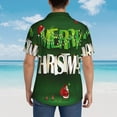 thumbnail image 6 of Daiia Merry Christmas Hawaiian Shirt for Men Gentle Cotton Regular Short Sleeve Casual-3X-Large, 6 of 9