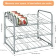 thumbnail image 6 of 3 Tier Stackable Can Rack Organizer for food storage kitchen cabinets countertop, 6 of 10