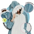 thumbnail image 7 of SWEETXIN Adult Shark Unisex Onesie Pajamas Costume Suit for Women and Men, Size L, 7 of 7