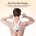 thumbnail image 4 of Electric Body Brush Back Scrubber for Shower, Waterproof Long Dual Handle Power Body Scrubber with 3 Heads, Rechargeable Bath Brush & 2 Speeds, for Cleansing, Exfoliating and Massaging Skin, 4 of 10