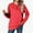 Red, variant on Tawop Hoodless Sweatshirt for Women Tops Sweatshirt Long Sleeve V Neck Solid Casual Black 2XL