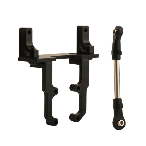 Soporte de parachoques delantero y trasero de metal para RC 1/10 Axial SCX10 II 90046 Ar44 Piezas Fáciles Negro