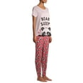 thumbnail image 4 of Secret Treasures Women's and Women's Plus T-Shirt and Joggers, 2-Piece Pajama Set, 4 of 6