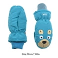 thumbnail image 5 of Advancent 6 pares de manoplas para niños, impermeables, de invierno, unisex, dibujos animados, regalos para niños, suministros de esquí, adorables Suministros térmicos cian Advancent HA059224-02B, 5 of 5