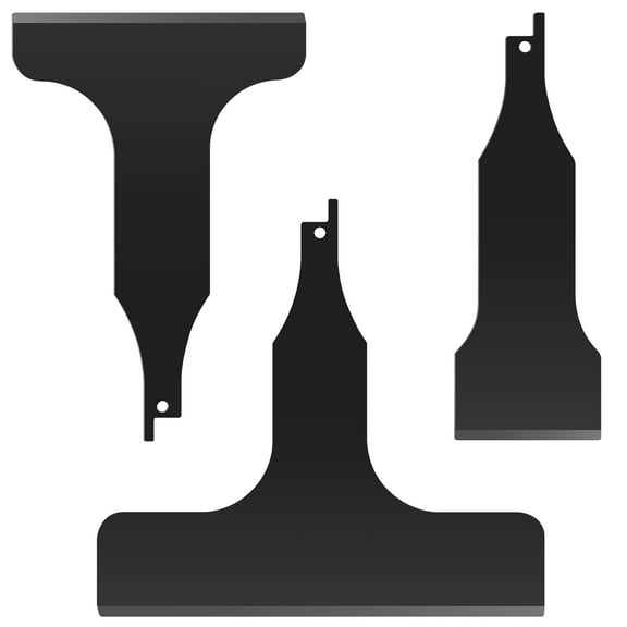 3Pcs Reciprocating Saw Scraper Blade Set High Carbon Steel Tile Cleaning Scraper Blade Tile Floor Removing Cleaning Scraping Tool 50mm 100mm 150mm for Most Reciprocating Saws