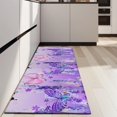 thumbnail image 4 of Urple Butterfly Flower Pattern Kitchen Rug Mat,Kitchen Runner Rugs Non Skid Washable,Decorative Kitchen Floor Mats for Kitchen,Sink,Laundry,17"X47", 4 of 5