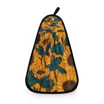 Hanging Hand Towels For Kitchen Bathroom Home Decor Lightweight Sunflower