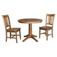 thumbnail image 5 of International Concepts 36" Round Top Pedestal Table with 2 San Remo Chairs - 3 Piece Set, 5 of 5