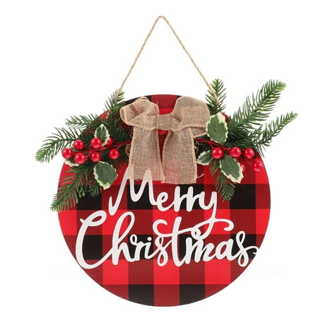

1pc Christmas Hanging Decor Christmas Mall Decor Red and Black Lattice Pendant