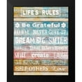 thumbnail image 2 of Knutsen, Conrad 15x18 Black Modern Framed Museum Art Print Titled - Life Rules, 2 of 5