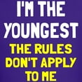 thumbnail image 3 of CafePress - I'm The Youngest Rules Don't App Kids Dark T Shirt - Dark T-Shirt Kids XS-XL, 3 of 4