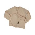 thumbnail image 6 of MAIHAN Linen Shorts Sets Women 2 Piece Outfits Long Sleeve Elastic Waist Shorts Suit Women 2 Piece Outfits Sets Casual Lounge Matching Set Tracksuit Two Piece Outfit, 6 of 7