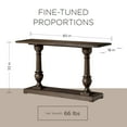 thumbnail image 6 of Open Box Maven Lane Arthur Traditional Wooden Table in Antiqued Brown Finish, 6 of 7