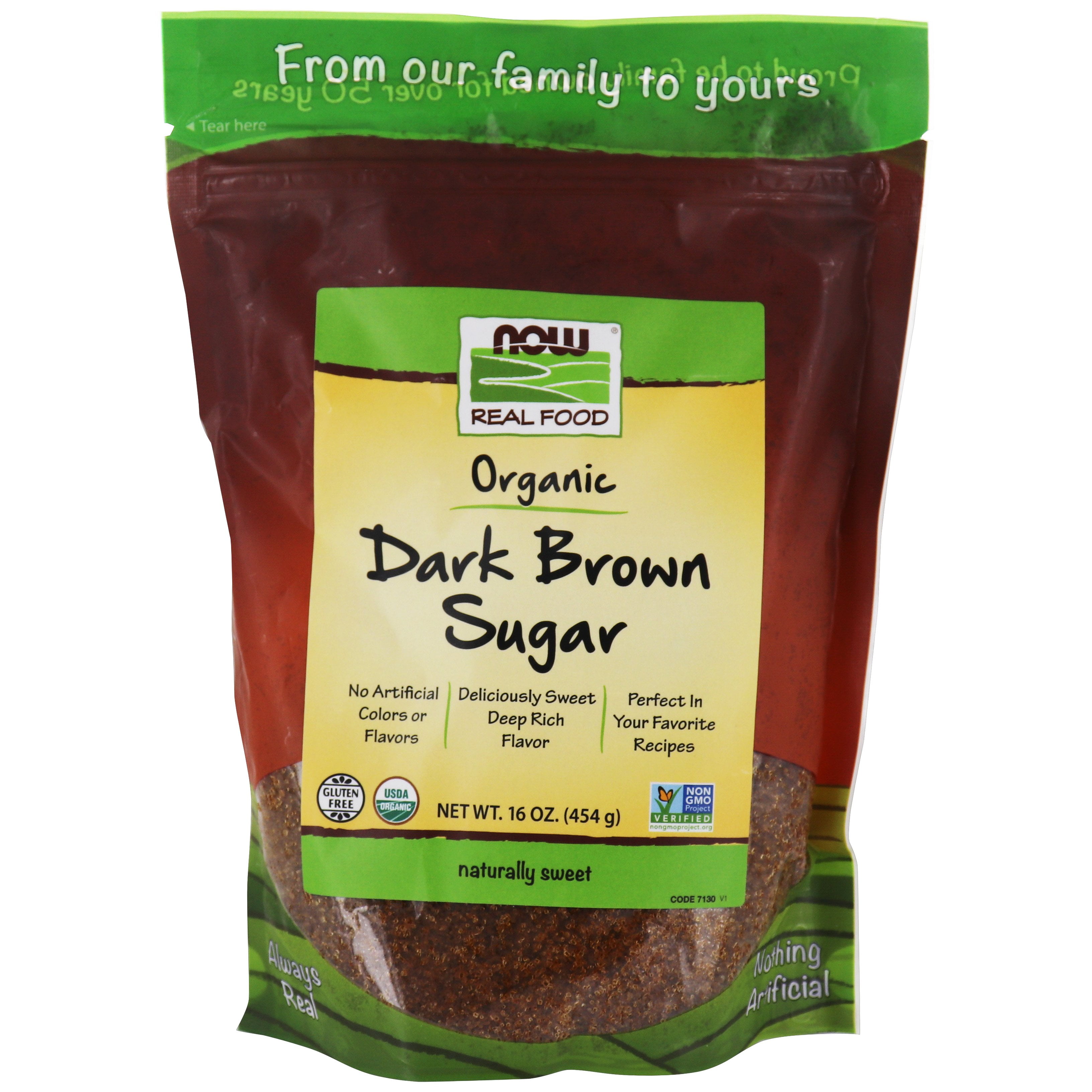 NOW Foods - Organic Dark Brown Sugar - 16 oz. - Walmart.com - Walmart.com