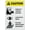 Warning Sign 3, variant on Caution Forklift Lane Keep Clear Aluminum Metal Tin Sign 8"x12" - Safety Restriction Alert Warning Plate, Forklift Lane Sign