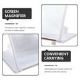thumbnail image 3 of Luxshiny Mobile Phone Lens Magnifier Mobile Screen Amplifier White For Reading Books 1Set, 3 of 7