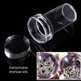 thumbnail image 3 of Visland 1 Set Nail Art Stamper Transparent Smooth Surface Compact Size High Durability Detachable Decorative Silicone Clear Nail Art Stamper Nails Tip Manicure Tools Nail Supplies, 3 of 10