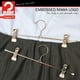 thumbnail image 2 of Percha de Ropa Antideslizante para Pantalones y Faldas con Dos Clips Antideslizantes, Estilo K/30D, 12 Pulgadas, Juego de 10, 2 of 6