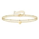 thumbnail image 2 of Pulsera con colgante de letra de amor de playa de verano con 26 letras y corazón de melocotón de moda europea y americana, 2 of 6