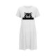 thumbnail image 5 of Camisón corto de talla grande para mujer, camisón de manga corta con estampado de pecho a la moda, camisón para mujer, 5 of 5