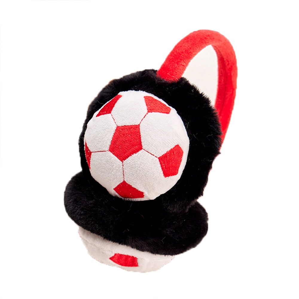 Boys Earmuffs Soft Plush Padded Knitted Design Earwarmer Kids Winter