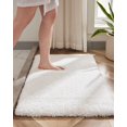thumbnail image 1 of Alfombra de baño Disolla, blanca, antideslizante, esponjosa, 50 x 80 cm, lavable, 1 of 9