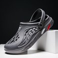 thumbnail image 1 of Zapatos de verano para hombre, sandalias con agujeros, chanclas transpirables huecas, zuecos, zapatillas de playa a la moda, talla grande 49, 1 of 7