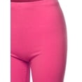 thumbnail image 4 of TheLovely Womens & Plus Basic Solid Cotton Mid Thigh High Rise Biker Bermuda Shorts, 4 of 5