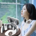 thumbnail image 4 of Amdohai Portable Electric Neck Massager Cervical Massager for Neck Relaxation Pain Heating Therapy 4 Massage Modes 9 Levels Intensity 10min Timing Built-in Rechargeable Battery with LCD Screen Remo, 4 of 7