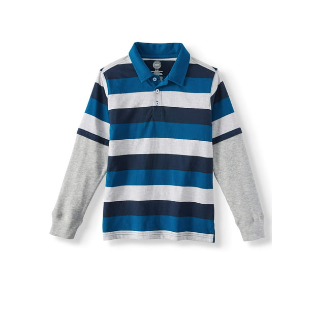 Striped Rugby Polos (Little Boys & Big Boys) - Walmart.com